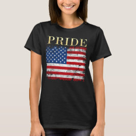 Camiseta Bandera estadounidense Bandera del Orgullo Patriót