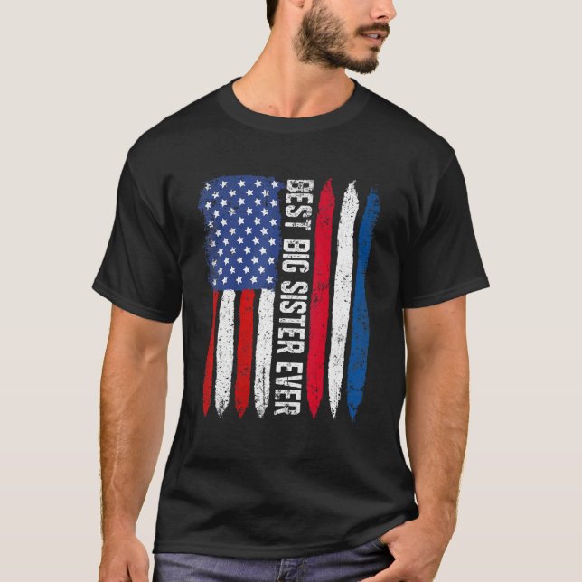 Camiseta Bandera estadounidense Bandera holandesa Mejor Gra (Anverso)