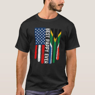 Camiseta Bandera estadounidense Bandera sudafricana mejor p