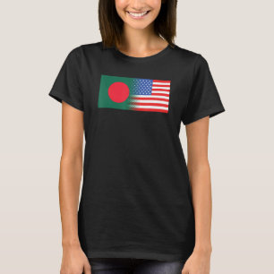 Camiseta Bandera estadounidense bangladesí Bandera de Bangl