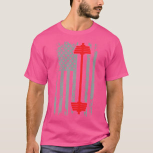 Camiseta Bandera estadounidense Barbell