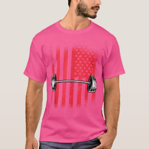 Camiseta Bandera estadounidense Barbell