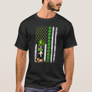 Camiseta Bandera estadounidense Bernese Mountain Dog St Pat