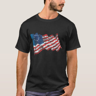 Camiseta Bandera estadounidense Betsy Ross - Bandera de gue