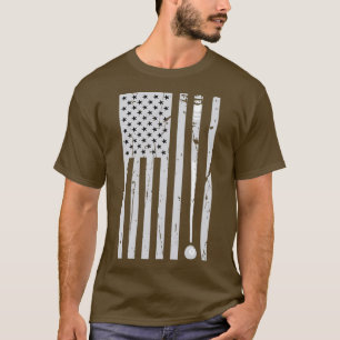 Camiseta Bandera estadounidense Billiard Pool Player Hombre