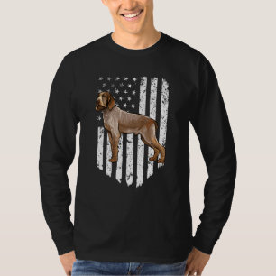 Camiseta Bandera estadounidense blanca negra Spinoni Italia