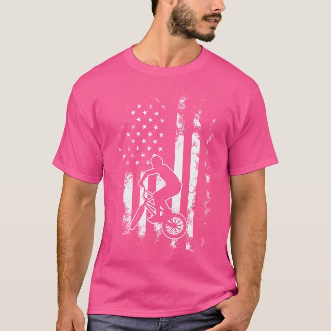 Camiseta Bandera Estadounidense Bmx (Anverso)