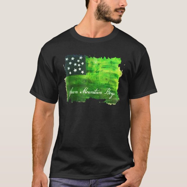 Camiseta Bandera estadounidense Boys de Montaña Verde Milit (Anverso)