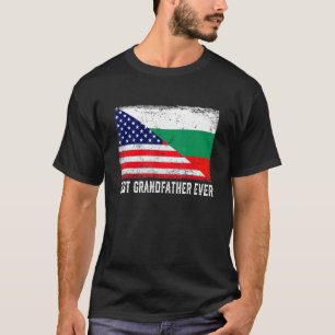 Camiseta Bandera estadounidense Bulgaria bandera mejor abue