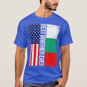 Camiseta Bandera estadounidense Bulgaria Bandera Mejor Herm
