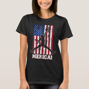 Camiseta Bandera Estadounidense Bysketbyll Usa Flag 4 De Ju