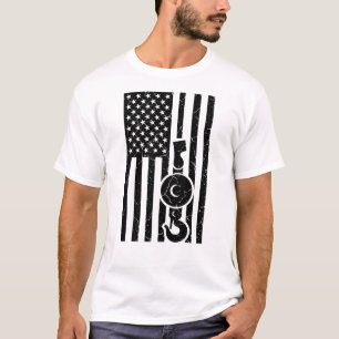 Camiseta BANDERA ESTADOUNIDENSE Camión de remolque de oper