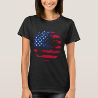 Bandera Estadounidense Camisas Badminton Hombres M
