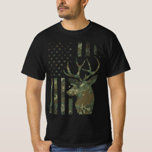 Camiseta Bandera estadounidense camo regalo de caza de gall