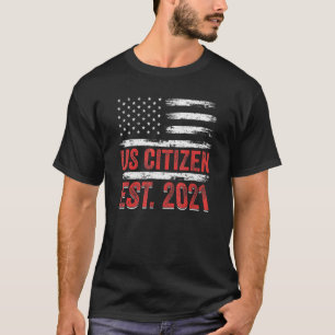 Camiseta Bandera Estadounidense Ciudadana Est 2021 Estadoun