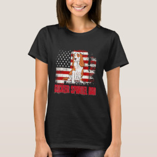 Camiseta Bandera Estadounidense Cocker Spaniel Dad 4 De Jul