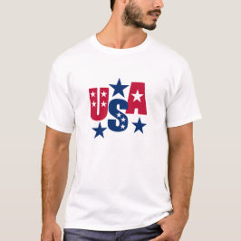Camiseta Bandera estadounidense Colores Estados Unidos