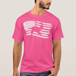 Camiseta Bandera estadounidense con aspecto de cabra
