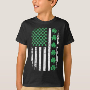 Camiseta Bandera Estadounidense Con Chispas Para St Patrick
