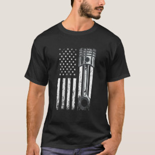 Camiseta Bandera Estadounidense Con Gráfico De Novedad De P
