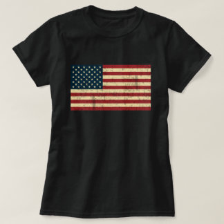 Camiseta Bandera estadounidense con problemas