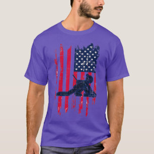 Camiseta Bandera estadounidense con problemas para curar te