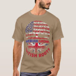 Camiseta Bandera Estadounidense crece en Gran Bretaña, raíc<br><div class="desc">Estadounidense Cultivo Británico Roots Bandera Británica Usa Bandera.</div>