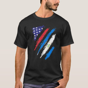 Camiseta Bandera estadounidense cultivada de Nicaragua Patr