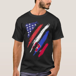 Camiseta Bandera estadounidense cultivada en Eslovaquia USA