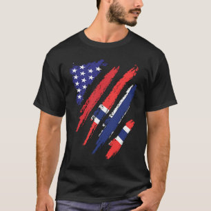 Camiseta Bandera estadounidense cultivada en Noruega USA Pa