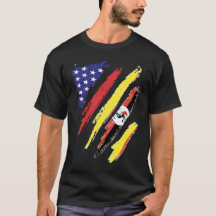 Camiseta Bandera estadounidense cultivada en Uganda USA Pat