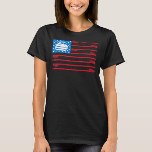 Camiseta Bandera Estadounidense Curler Broom Sports 4 De Ju