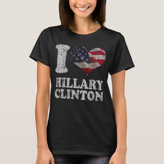Camiseta Bandera estadounidense Cuta I Hillary Clinton (Anverso)