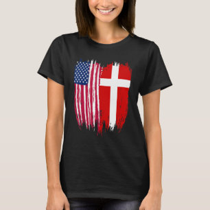 Camiseta Bandera estadounidense danesa