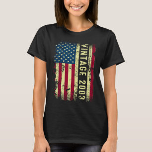Camiseta Bandera estadounidense de 20 años de edad 20 años 