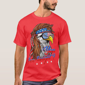 Camiseta Bandera estadounidense de águila calva que liberas