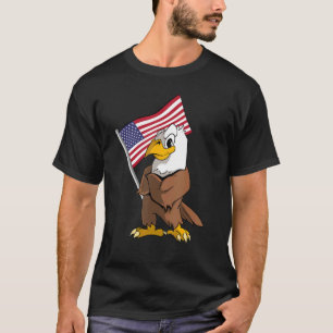 Camiseta Bandera Estadounidense De Águila Estadounidense