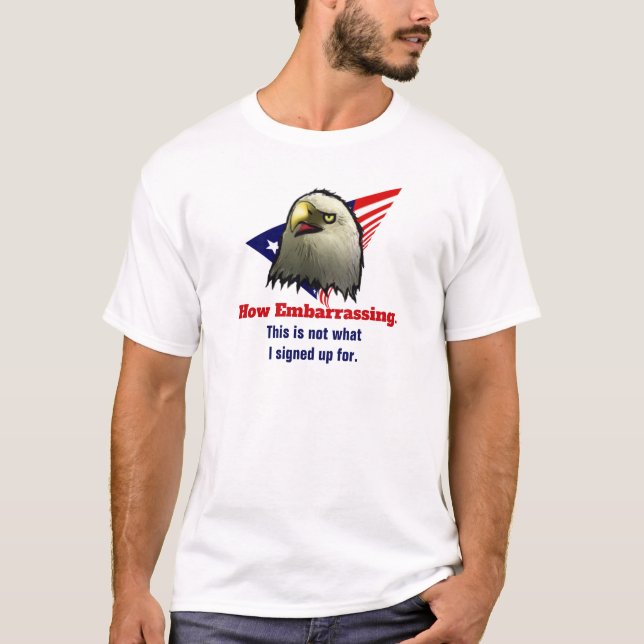 Camiseta Bandera estadounidense de águila norteamericana di (Anverso)