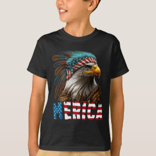 Camiseta Bandera Estadounidense De Águila Patriótica 4 De J