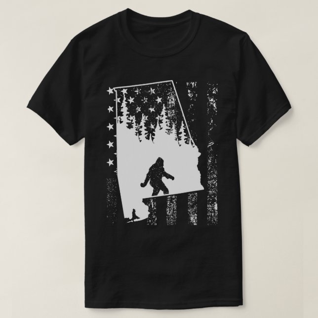 Camiseta Bandera estadounidense de Alabama (Diseño del anverso)