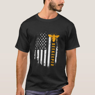 Camiseta Bandera estadounidense de apicultores Salva a las 