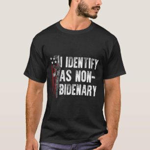 Camiseta Bandera estadounidense de armas que identifico com