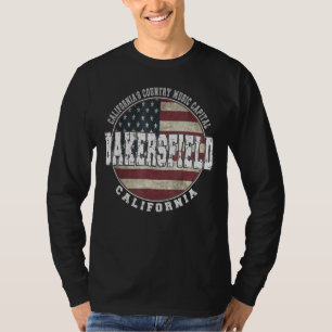 Camiseta Bandera estadounidense de Bakersfield California