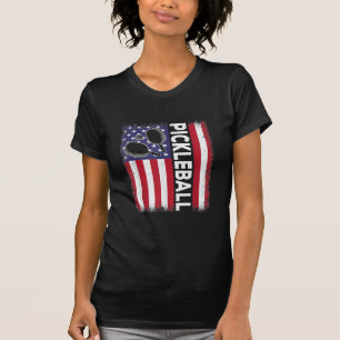 Camiseta Bandera estadounidense de baloncesto divertida Lov