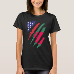 Camiseta Bandera estadounidense de Bangladesh Patriot Herit
