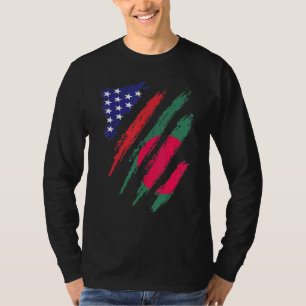 Camiseta Bandera estadounidense de Bangladesh Patriot Herit