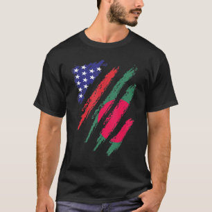 Camiseta Bandera estadounidense de Bangladesh Patriot Herit