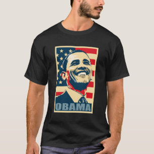 Camiseta Bandera estadounidense de Barack Obama: Demostraci