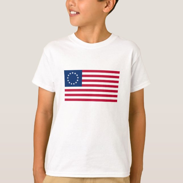 Camiseta Bandera estadounidense de Betsy Ross (Anverso)