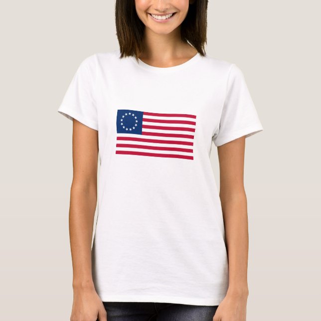 Camiseta Bandera estadounidense de Betsy Ross (Anverso)